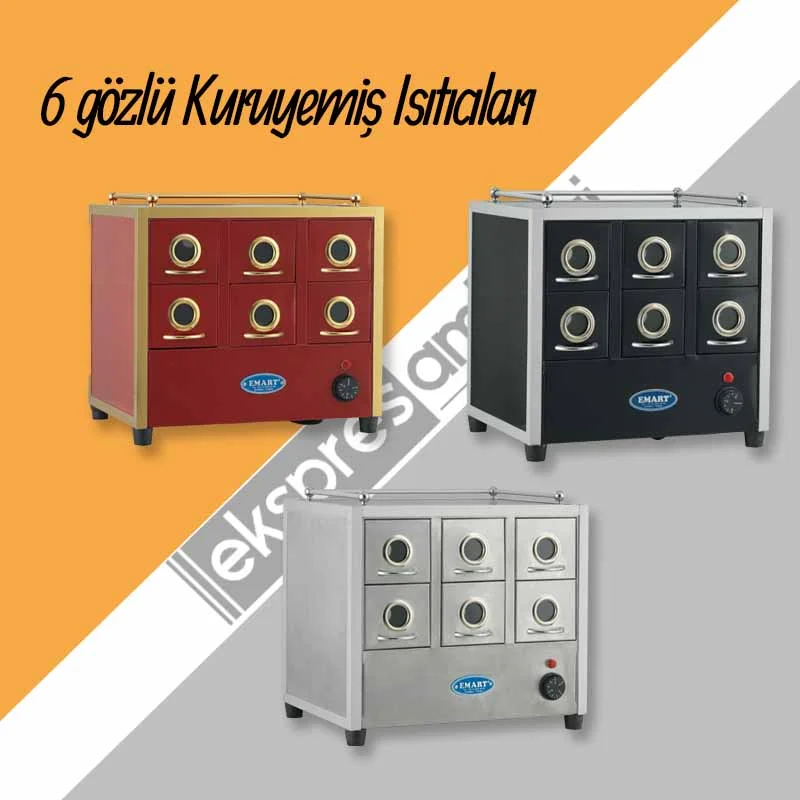 Altı Çekmeceli Kuruyemiş Isıtıcısı (49x35x44)