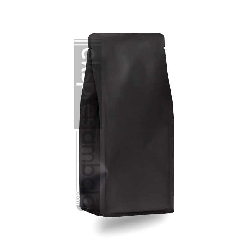 Mat Siyah Metalize Flat Bottom