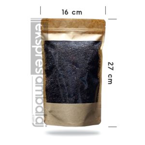 Geniş Pencereli Kraft Kilitli Doypack 16x27 - Görsel 2
