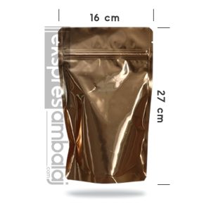 Gold Alüminyum Kilitli Doypack 16x27 - Görsel 2
