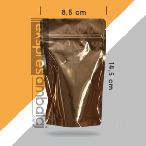 Gold Alüminyum Kilitli Doypack 8,5x14,5