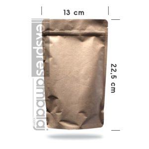 Kraft Alüminyum Kilitli Doypack 13x22,5 - Görsel 2